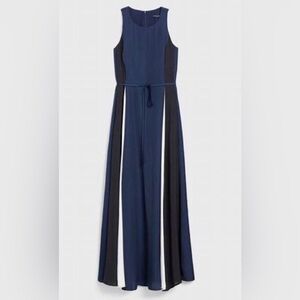 NWT Banana Republic Color Block Panel Maxi Dress Size 4